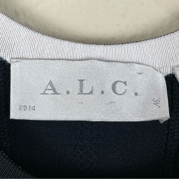 A.L.C Black Fit and Flare Dress - Picture 8 of 9